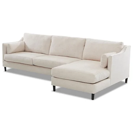 3-Seat Contemporary Modular Chaise Sofa with RAF Chaise